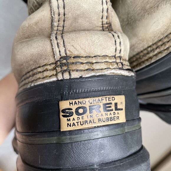 Sorel Men's Caribou Boots Size 8 Made In Canada Kaufman Wool Liners Winter *READ - Picture 11 of 12